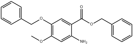 2-氨基-4-甲氧基-5-苄氧基苯甲酸苄酯盐酸盐, 634197-80-1, 结构式