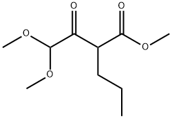 methyl 2-(2,2-dimethoxyacetyl)pentanoate,6342-55-8,结构式