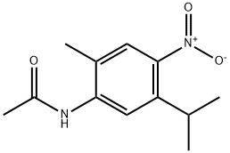 N-(2-methyl-4-nitro-5-propan-2-yl-phenyl)acetamide 化学構造式
