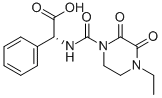 (2R)-2-[(4-Ethyl-2,3-dioxopiperazinyl)carbonylamino]-2-phenylacetic acid Struktur