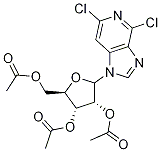 1-(2,3,5-Tri-O-acetyl--D-ribofuranosyl)-4,6-dichloroimidazo[4,5-c]pyridine 结构式