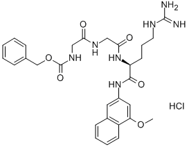 Z-GLY-GLY-ARG-4M-BETANA HCL, 63424-41-9, 结构式