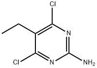 2-Amino-4,6-dichloro-5-ethylpyrimidine 化学構造式