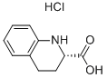 L-1,2,3,4-TETRAHYDRO-QUINOLINE-2-CARBOXYLIC ACID HYDROCHLORIDE
 Struktur