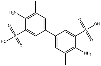 4,4'-Diamino-5,5'-dimethyl(1,1'-biphenyl)-3,3'-disulfonic acid Structure