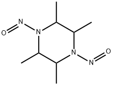 2,3,5,6-Tetramethyl-1,4-dinitrosopiperazine Struktur