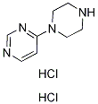 4-(ピペラジン-1-イル)ピリミジン二塩酸塩 化学構造式