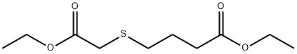 4-[(2-エトキシ-2-オキソエチル)チオ]ブタン酸エチル 化学構造式