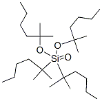 Silicic acid tetrakis(1,1-dimethylpentyl) ester Struktur