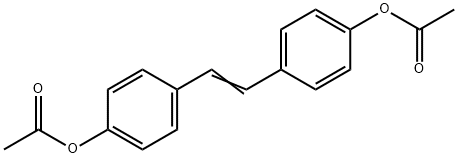 二酢酸(エテン-1,2-ジイル)ビス-p-フェニレン 化学構造式