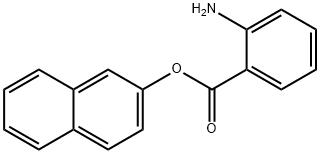 2-アミノ安息香酸2-ナフチル 化学構造式