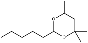 4,4,6-trimethyl-2-pentyl-1,3-dioxane Struktur