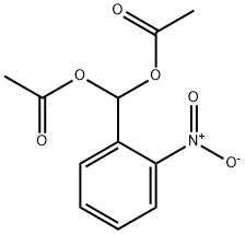 2-nitrobenzylidene di(acetate) Structure