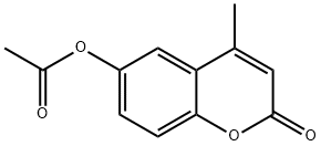 (4-methyl-2-oxo-chromen-6-yl) acetate,6345-65-9,结构式