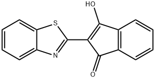 2-(3H-benzothiazol-2-ylidene)indene-1,3-dione Structure