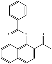 2-乙酰基萘-1-基苯甲酸酯,63450-44-2,结构式