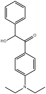 1-[4-(Diethylamino)phenyl]-2-hydroxy-2-phenylethanone 结构式