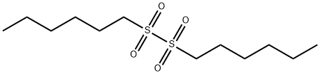 dihexyl disulphone Structure