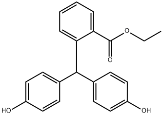 ethyl 2-[bis(4-hydroxyphenyl)methyl]benzoate Struktur