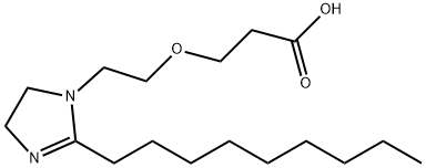 3-[2-[(4,5-Dihydro-2-nonyl-1H-imidazol)-1-yl]ethoxy]propanoic acid 结构式