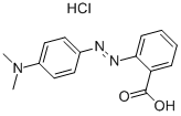 2-[[4-(ジメチルアミノ)フェニル]アゾ]安息香酸·塩酸塩 化学構造式