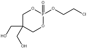 2-(2-Chloroethoxy)-1,3,2-dioxaphosphorinane-5,5-dimethanol 2-oxide Struktur