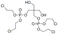 2,2-ビス[[[ビス(2-クロロエトキシ)ホスフィニル]オキシ]メチル]-1,3-プロパンジオール 化学構造式