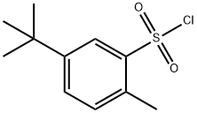 Benzenesulfonyl chloride, 5-(1,1-dimethylethyl)-2-methyl- (9CI) Structure