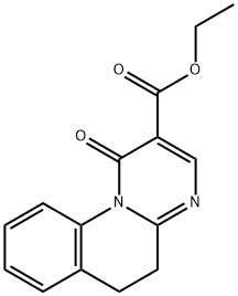 5,6-Dihydro-1-oxo-1H-pyrimido[1,2-a]quinoline-2-carboxylic acid ethyl ester Struktur