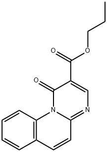 1-Oxo-1H-pyrimido[1,2-a]quinoline-2-carboxylic acid propyl ester 结构式
