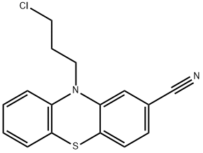 10-(3-chloropropyl)-10H-phenothiazine-2-carbonitrile Struktur