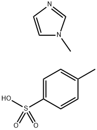 1-METHYLIMIDAZOLIUM P-TOLUENESULFONATE Struktur