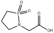 2-(1,1-DIOXO-1LAMBDA6,2-THIAZOLIDIN-2-YL)ACETIC ACID, 63459-24-5, 结构式
