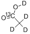 ACETIC-1-13C-2-D3 ACID-1 H (D) Structure