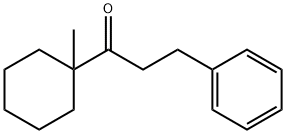 1-(1-メチルシクロヘキシル)-3-フェニルプロパン-1-オン 化学構造式