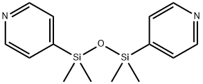 Pyridine, 4,4-(1,1,3,3-tetramethyl-1,3-disiloxanediyl)bis- (9CI) 化学構造式