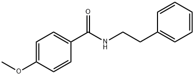 4-甲氧基-N-苯乙基苯甲酰胺, 6346-07-2, 结构式