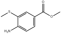 Benzoic acid, 4-amino-3-(methylthio)-, methyl ester (9CI) Struktur