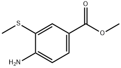Benzoic acid, 4-amino-3-(methylthio)-, methyl ester (9CI) 化学構造式