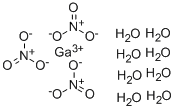 硝酸鎵八水合物, 63462-65-7, 结构式