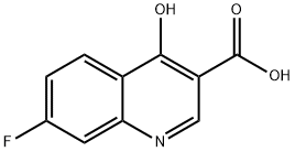 3-Quinolinecarboxylicacid,7-fluoro-4-hydroxy-(9CI) Struktur