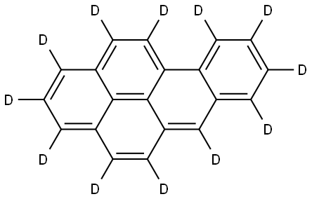 ベンゾ〔A〕ピレン-D12標準液 化学構造式