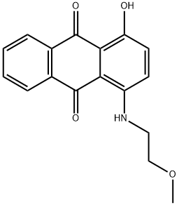 1-hydroxy-4-[(2-methoxyethyl)amino]anthraquinone Struktur