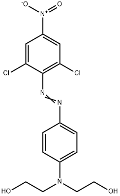 2,2'-[[4-[(2,6-ジクロロ-4-ニトロフェニル)アゾ]フェニル]イミノ]ビスエタノール 化学構造式