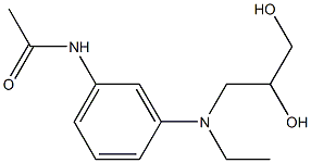 N-[3-[(2,3-Dihydroxypropyl)ethylamino]phenyl]acetamide Struktur