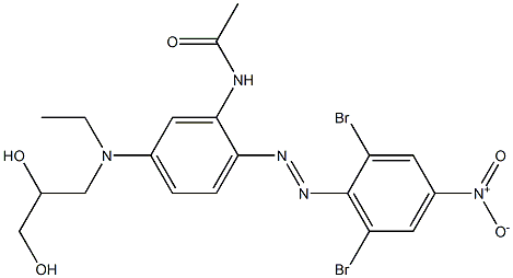 63467-23-2 N-[2-[(2,6-Dibromo-4-nitrophenyl)azo]-5-[(2,3-dihydroxypropyl)ethylamino]phenyl]acetamide