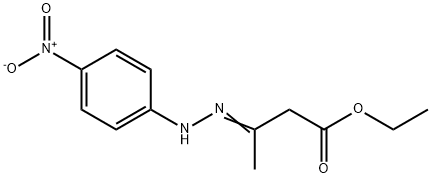 3-[2-(4-Nitrophenyl)hydrazono]butyric acid ethyl ester Structure