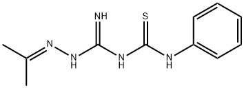 3-(ISOPROPYLIDENEAMINOAMIDINO)-1-PHENYLTHIOUREA Structure