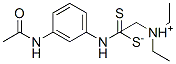 triethylammonium (3-acetamidophenyl)dithiocarbamate Struktur