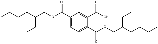 1,2,4-Benzenetricarboxylic acid hydrogen 1,4-bis(2-ethylhexyl) ester Structure